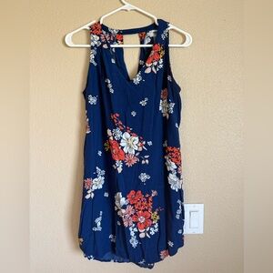 Old Navy Floral Mini Dress - Blue and Red